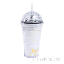 Double Plastic Cup Creative Planet Water Water Cup